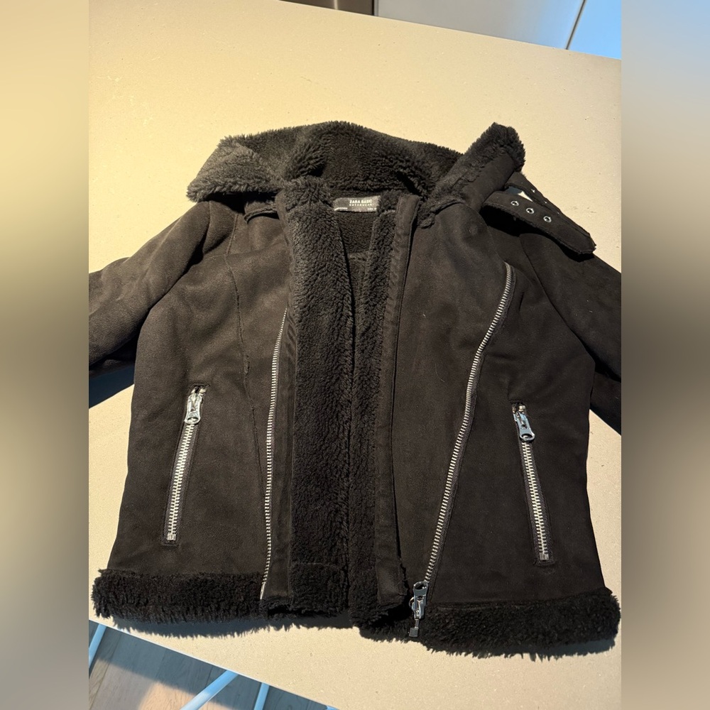 Black sherpa jacket